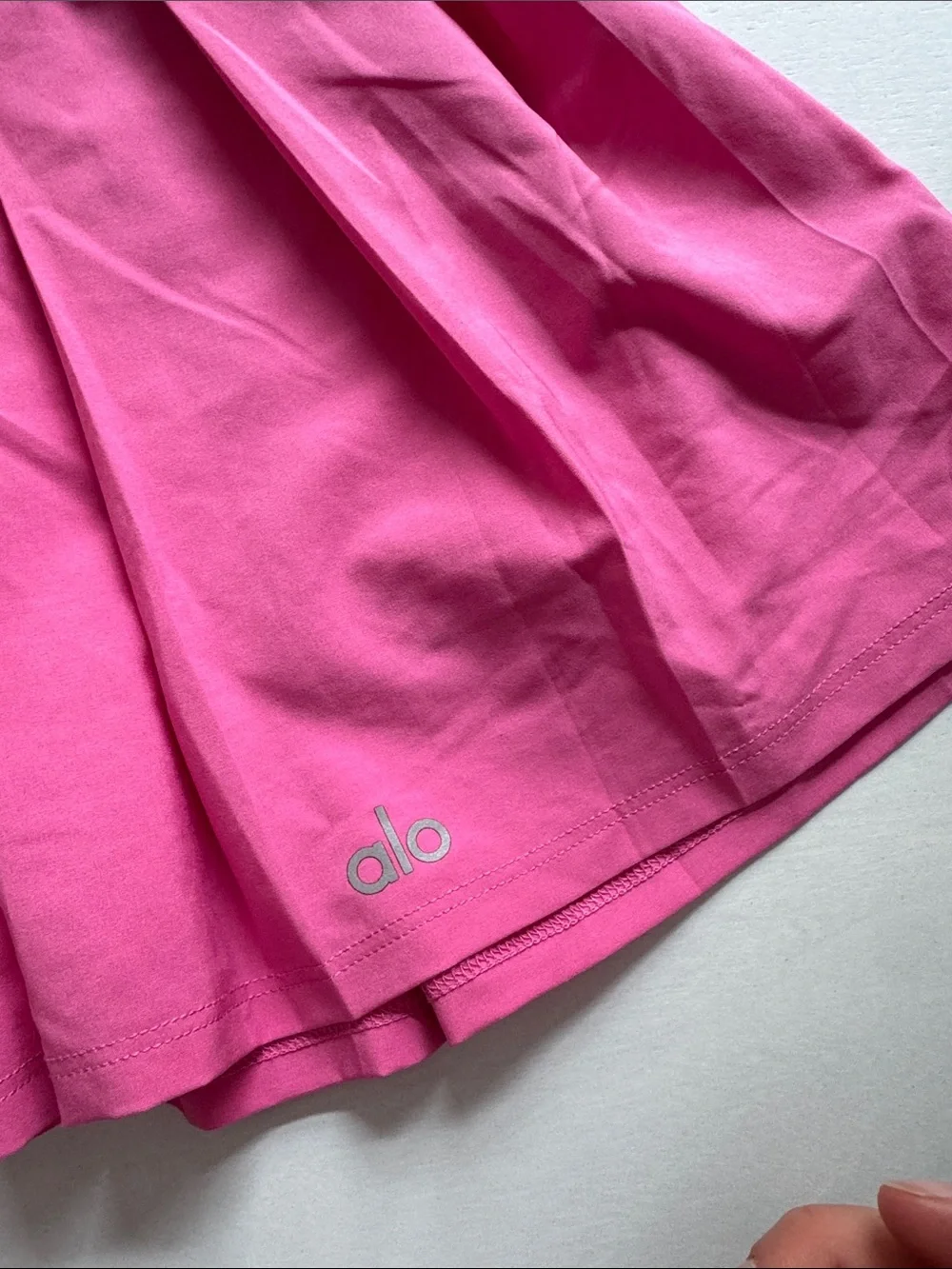 ALO Yoga Hot Pink Pleated Skater Skirt